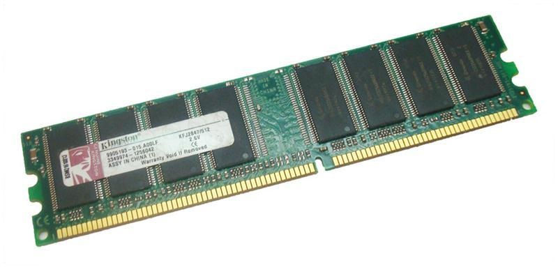 Kingston Technology ValueRAM 512MB DDR-400MHz memory module 0.5 GB 1 x 0.5 GB 184-pin DIMM ECC