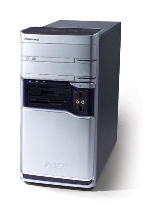 Acer Aspire E360 AMD Athlon 3700+ 0.5 GB 320 GB AMD Radeon X700 SE Windows XP Media Center Edition Tower PC