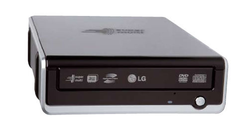 LG External Super Multi DVD Rewriter optical disc drive Black