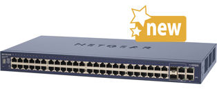 NETGEAR ProSafe™ 48 Port 10/100 Stackable Smart Switch + 4 Gigabit Ports