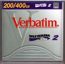 Verbatim Data Cartridge LTO Ultrium 200/400GB Blank data tape
