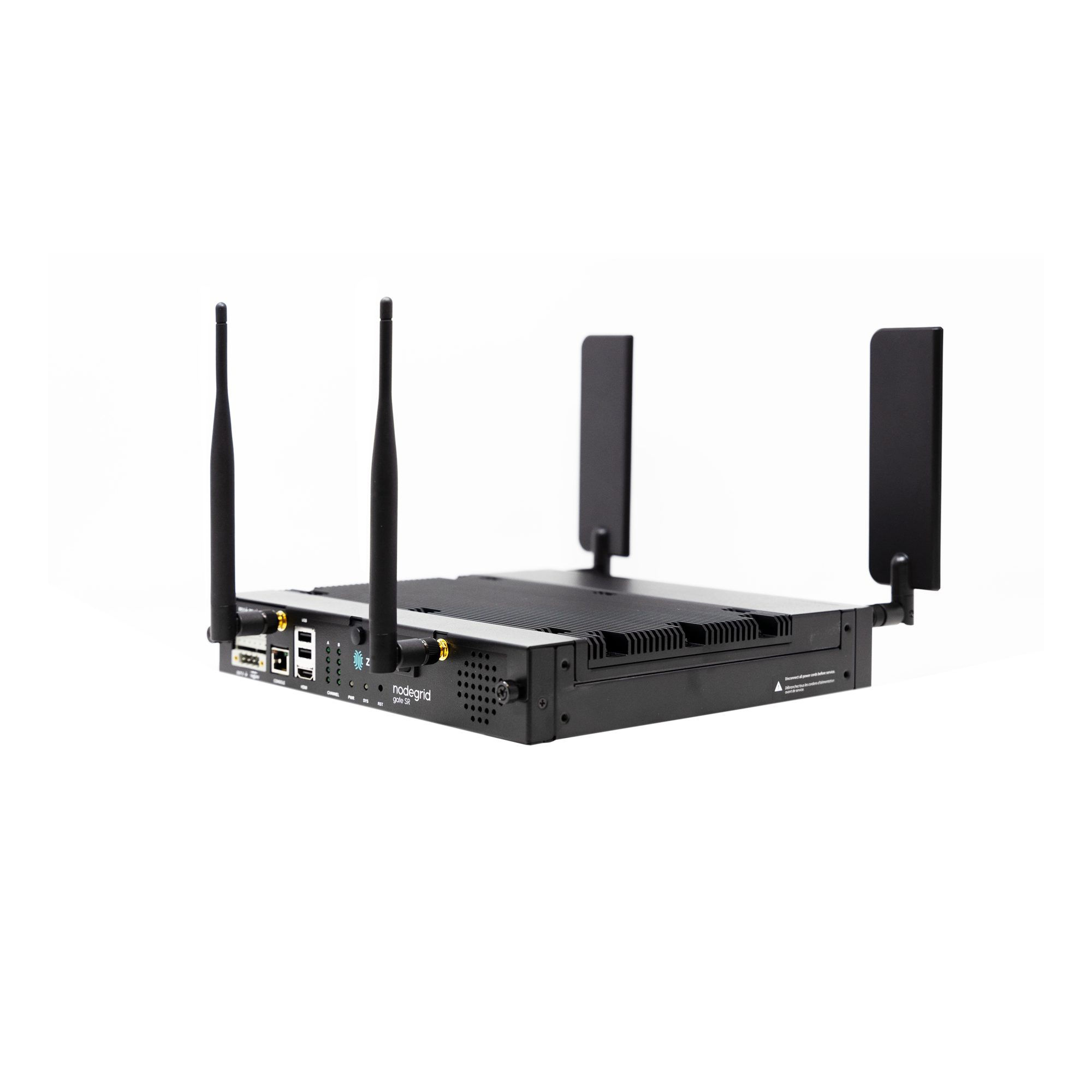 ZPE Nodegrid Gate SR, 8x RJ45 Serial rolled, 11x ETH, (5 GbE, 4x PoE+, 2 SFP+), 4-Core Intel 64bit CPU, 8GB DDR4, 32GB SLC, 4G LTE (CAT12)