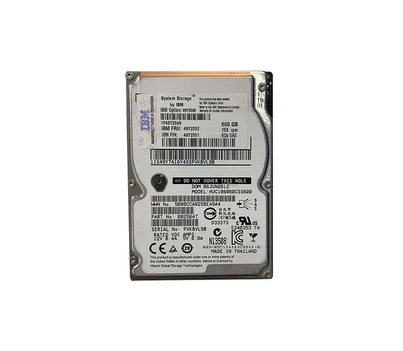 49Y2048 - IBM 600GB 10000RPM SAS 6Gb/s 2.5-in Hard Drive