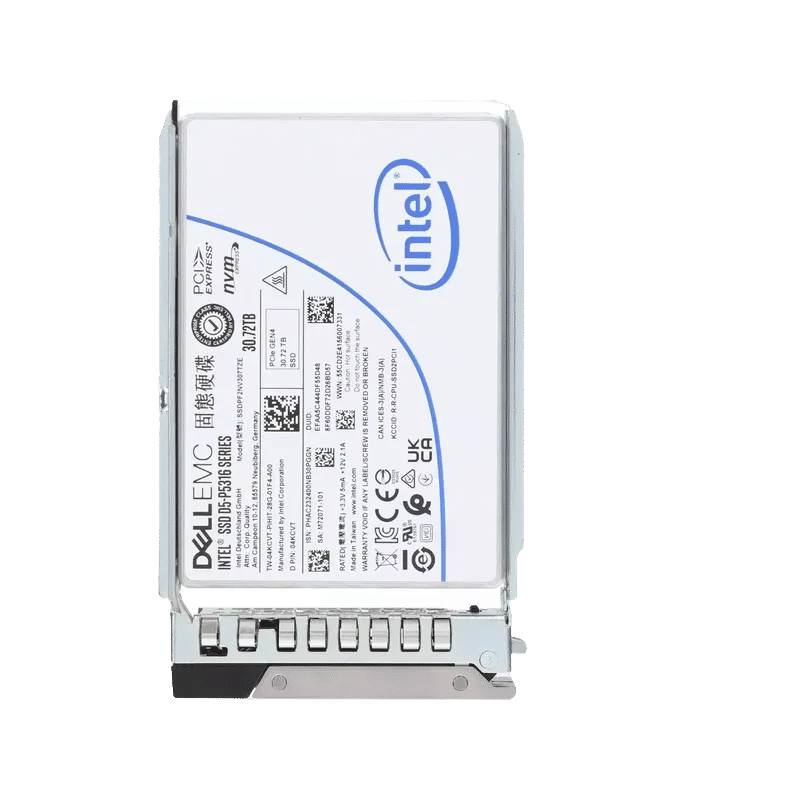 4KCVT - Dell 30.72TB PCI Express NVMe Quad-Level Cell SFF SSD