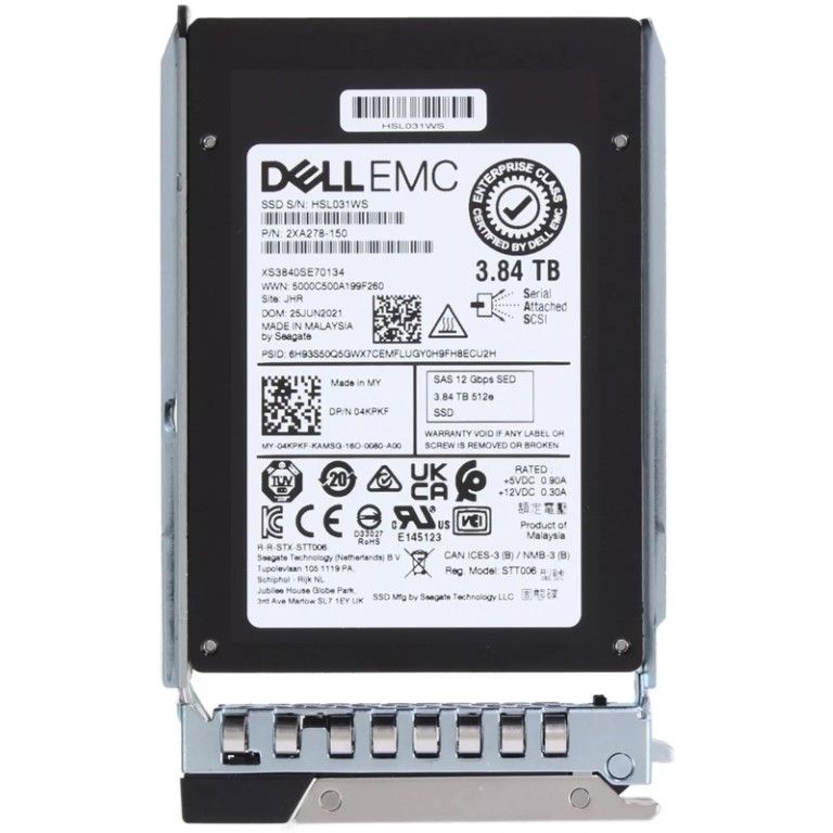 Dell 4KPKF 3.84TB 2.5 SFF 12Gbps SAS SSD