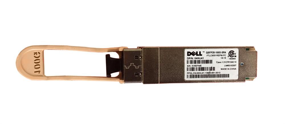 4WJ41 - Dell 100Gb/s QSFP28 100m MPO Transceiver
