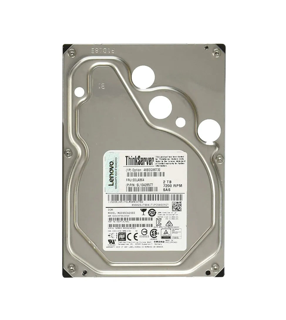 4XB0G88730 - Lenovo 2TB SAS 7200RPM 3.5-Inch Hard Drive