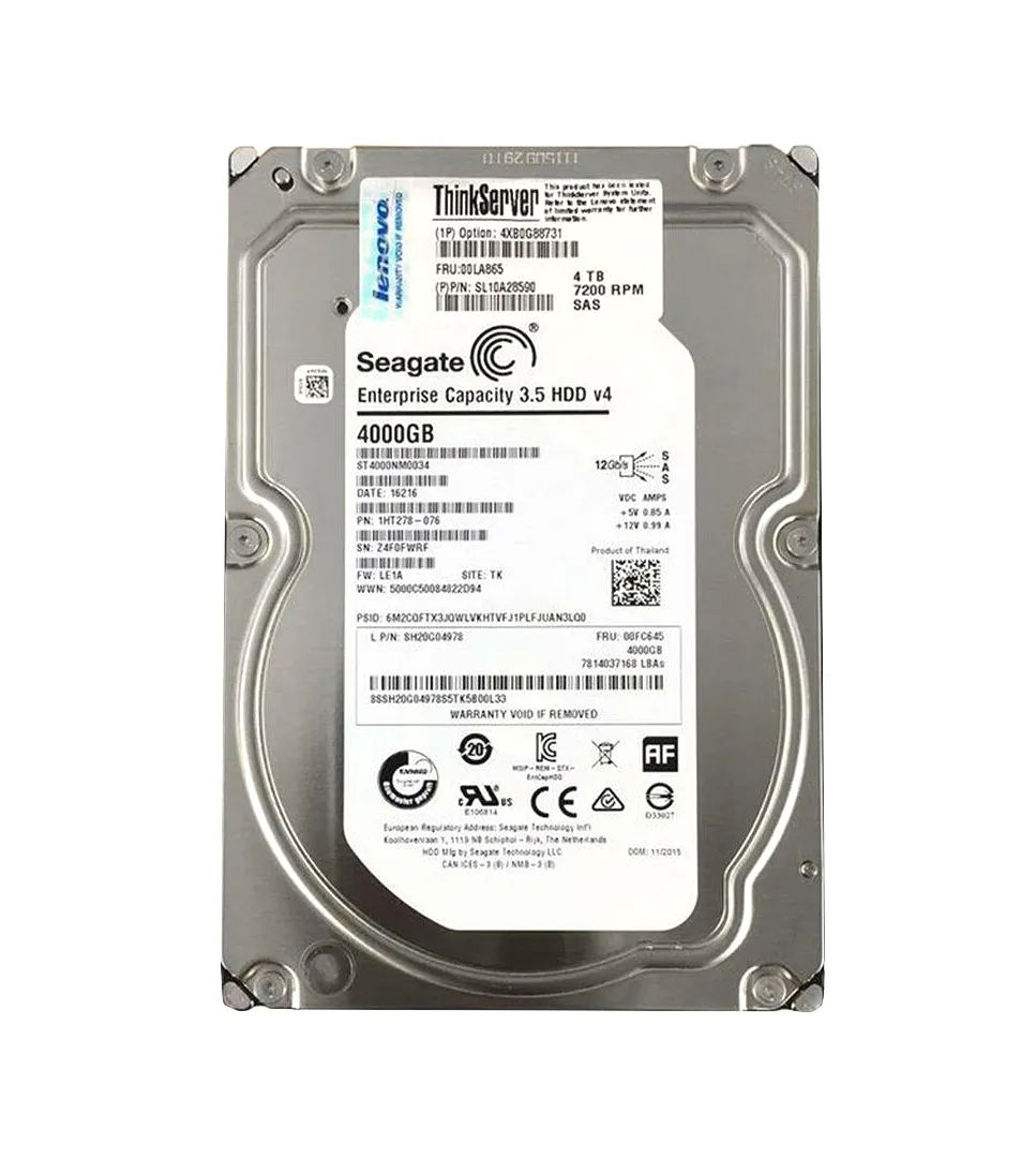 4XB0G88731 - Lenovo 4TB 7200RPM SAS 12Gb/s 3.5-in Hard Drive