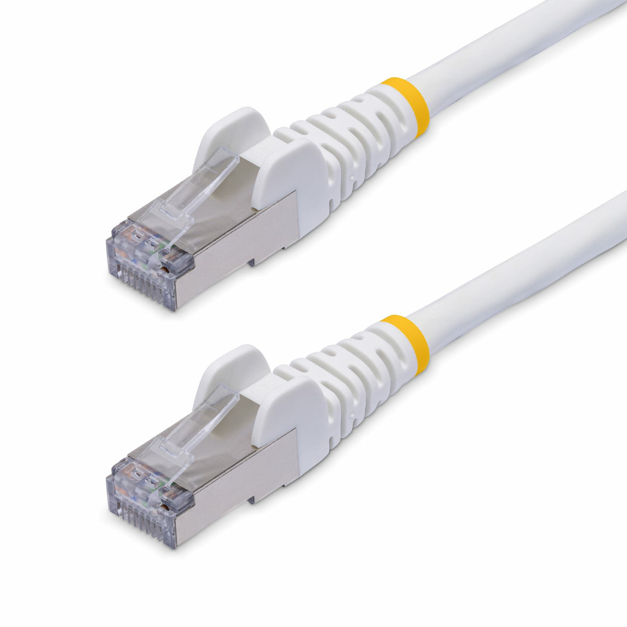 StarTech.com 10ft White CAT8 Ethernet Cable, Snagless RJ45, 25G/40G, 2000MHz, 100W PoE++, S/FTP, 26AWG Pure Bare Copper Wire, LSZH, Shielded Network Patch Cord w/Strain Reliefs, Individually Tested