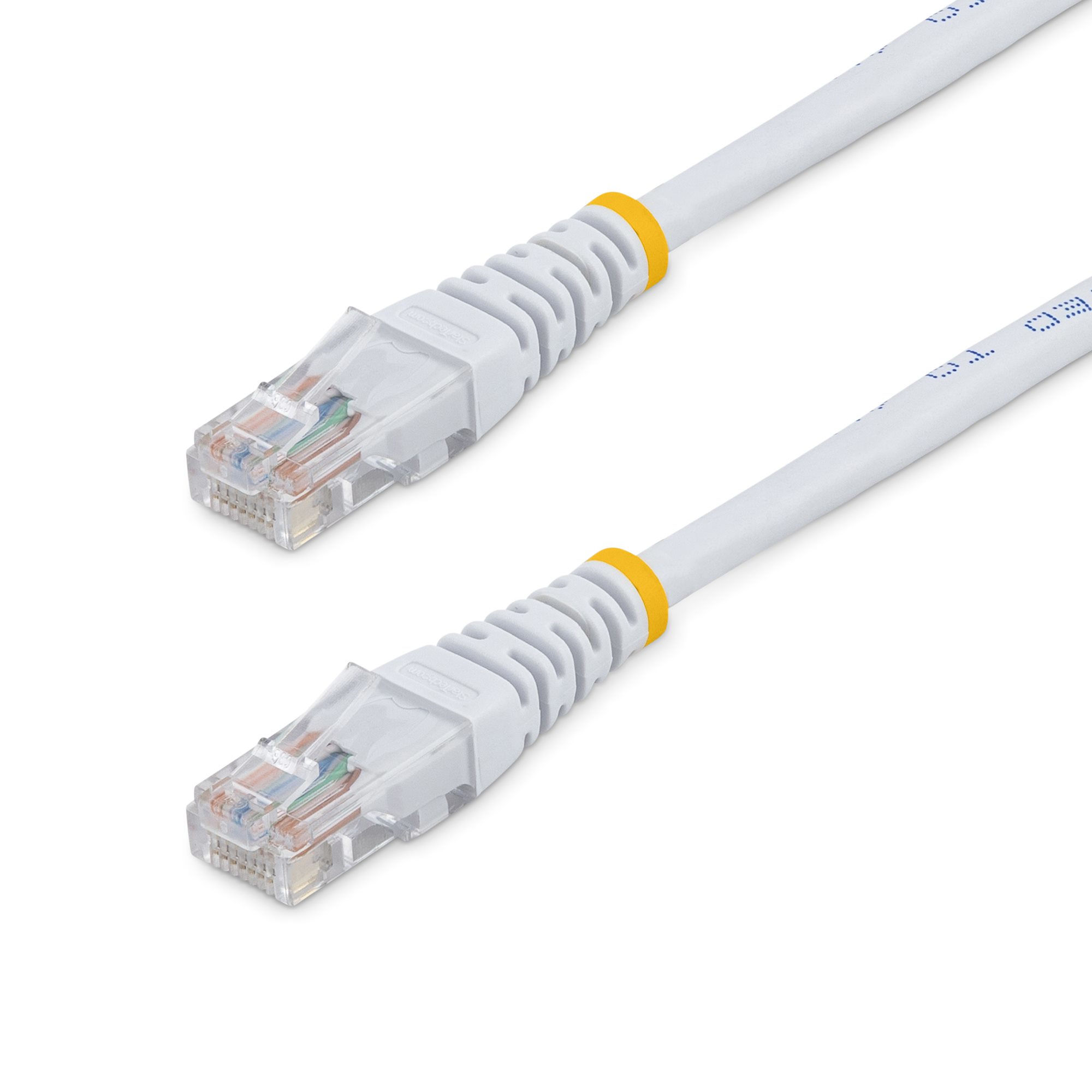 StarTech.com 15 ft Cat5e White Molded RJ45 UTP Cat 5e Patch Cable - 15ft Patch Cord