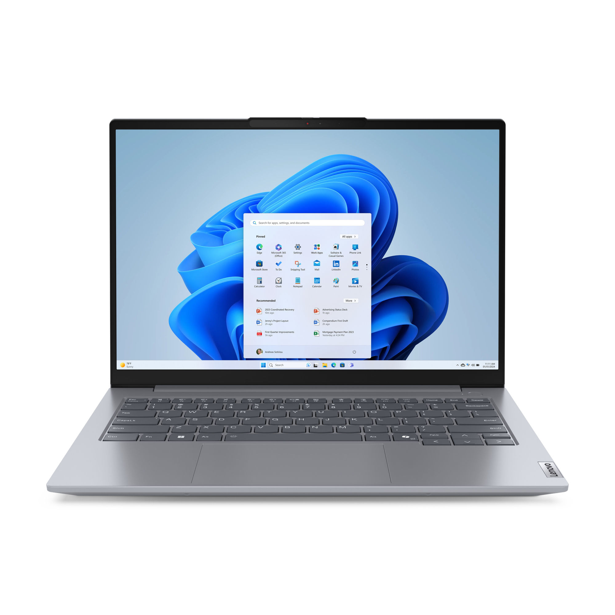 Lenovo ThinkBook 14 G7 ARP AMD Ryzen™ 5 7535HS Laptop 35.6 cm (14") Touchscreen WUXGA 16 GB DDR5-SDRAM 512 GB SSD Wi-Fi 6 (802.11ax) Windows 11 Pro US English Grey