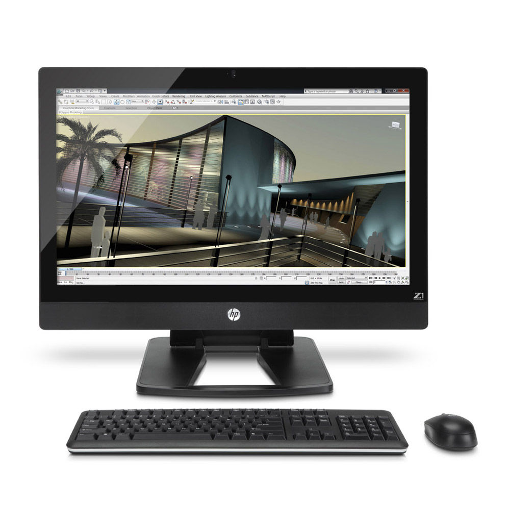 HP Z1 27" Intel® Xeon® E3 Family E3-1245 68.6 cm (27") 2560 x 1440 pixels All-in-One workstation 8 GB DDR3 1 TB HDD NVIDIA® Quadro® 1000M Windows 7 Professional Black