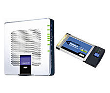 Linksys ADSL Gateway and a Wireless-G Adapter gateway/controller