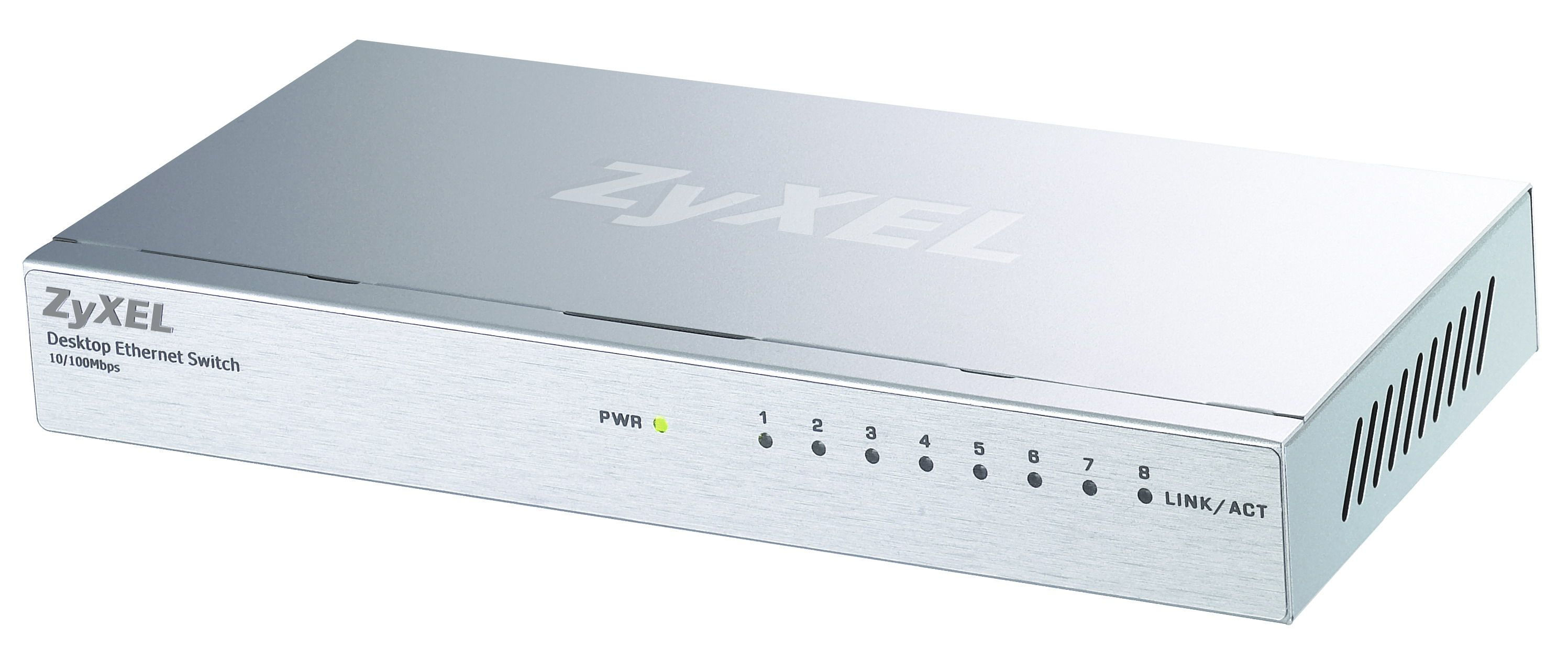 Zyxel ES-108P 8-port Desktop Ethernet Switch Managed