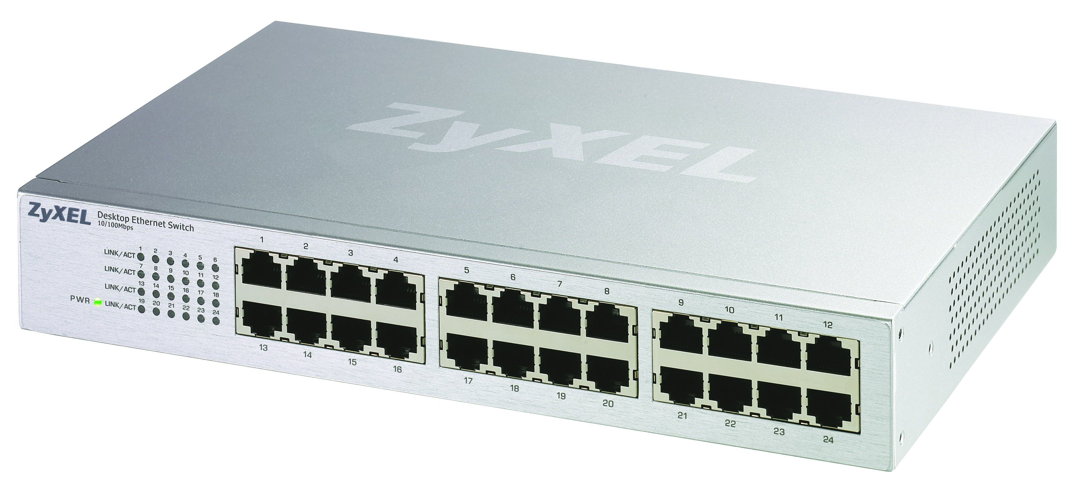 Zyxel ES-124P 24-port Desktop Ethernet Switch Unmanaged