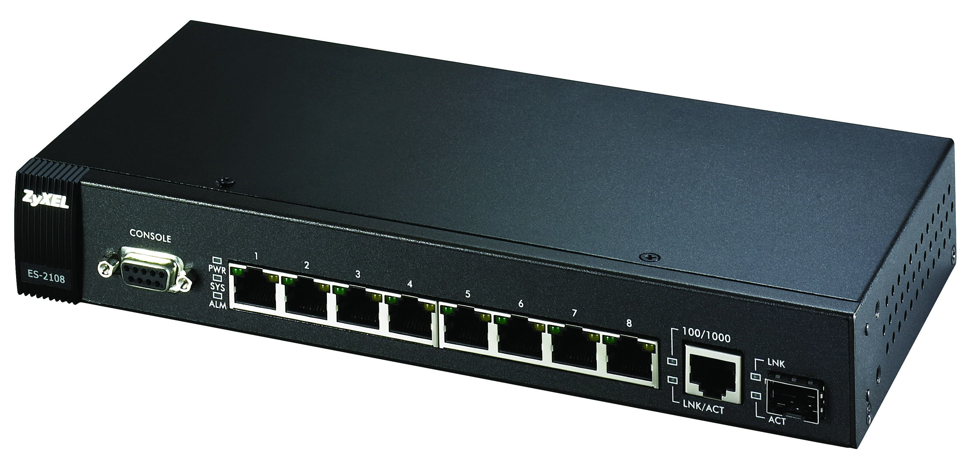 Zyxel ES-2108-G 8-port L2 Fast Ethernet Switch Managed Power over Ethernet (PoE)