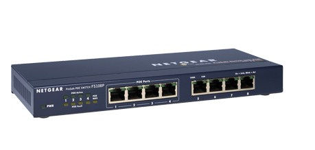 NETGEAR FS108P network switch Managed Power over Ethernet (PoE)