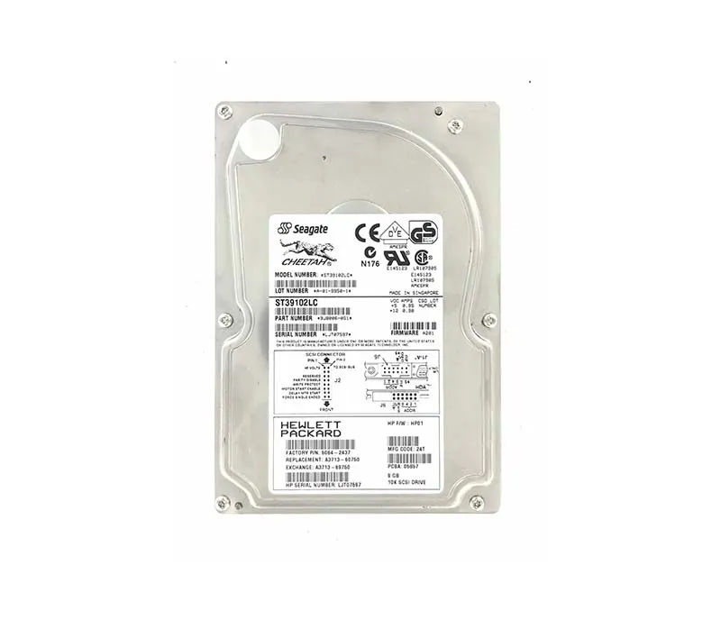 5064-2437 - HP 9.1GB 10000RPM SCSI 160Mb/s 3.5-in Hard Drive