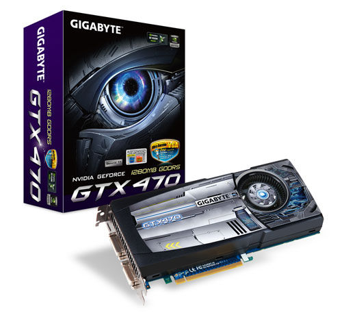 GIGABYTE GV-N470OC-13I graphics card NVIDIA GeForce GTX 470 1.25 GB GDDR5
