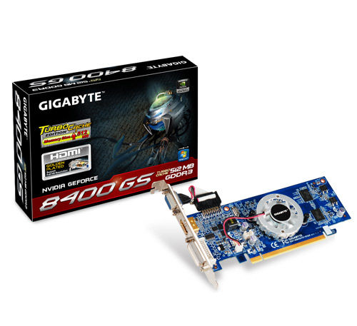 GIGABYTE GV-N84STC-512I graphics card GeForce 8400 GS GDDR3