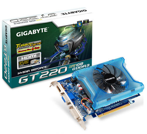 GIGABYTE GV-N220TC-1GI graphics card GeForce GT 220 1 GB GDDR3