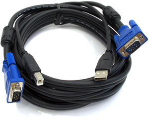 D-Link DKVM-CU3 KVM cable Black 3 m
