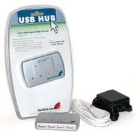 StarTech.com 4 Port USB 2.0 Self Powered Hub for UK 480 Mbit/s Grey