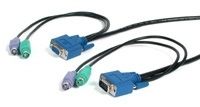 StarTech.com 6 ft. PS/2 Ultra-Thin 3-in-1 KVM cable 1.8 m