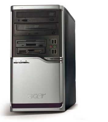 Acer Power AcerPower F5 - Intel Pentium 4 524, 256MB, 80GB, DVD-ROM, Win XP Pro Intel® Pentium® 4 0.25 GB DDR2-SDRAM Windows XP Professional Tower PC