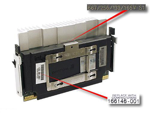HP 166146-001 processor 0.667 GHz 0.256 MB L2