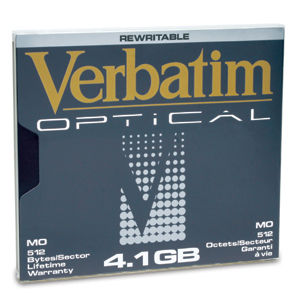 Verbatim 5.25" 4.1Gb ReWritable MO Disk Magneto optical disk