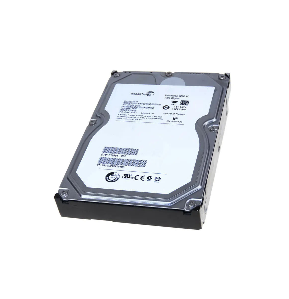 519601-002 - HP 1TB 7200RPM SATA 3Gb/s 3.5-in Hard Drive