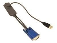 Fujitsu ADAPTER USB-VGA/KVM-RJ45 KVM cable Brown