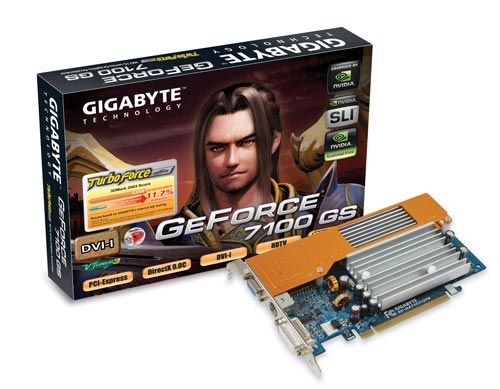 GIGABYTE GV-NX71G512P8 graphics card NVIDIA GDDR2