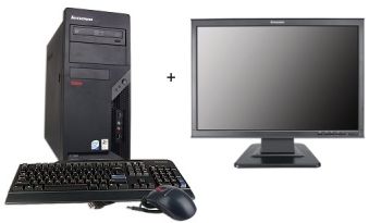 Lenovo ThinkCentre A55+T22HNEU Intel® Core™2 Duo E4500 1 GB DDR2-SDRAM 160 GB Intel® GMA 3000 Windows XP Professional Tower PC Black