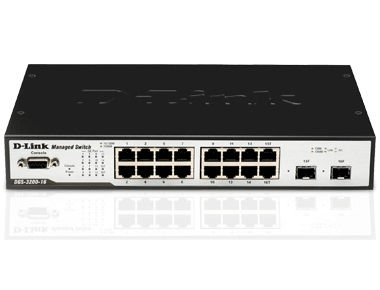 D-Link DGS-3200-16 network switch Managed L2 Power over Ethernet (PoE) Black