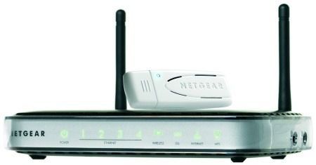 NETGEAR DGNB2100B wireless router Fast Ethernet Black, Grey