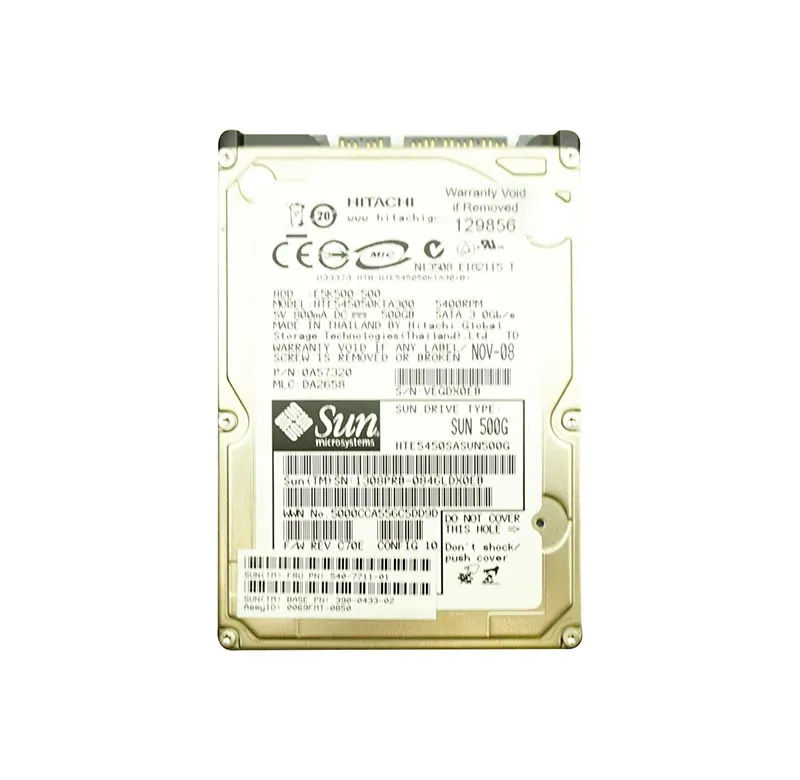 540-7711-01 - Sun 500GB 5400RPM SATA 3Gb/s 2.5-in Hard Drive