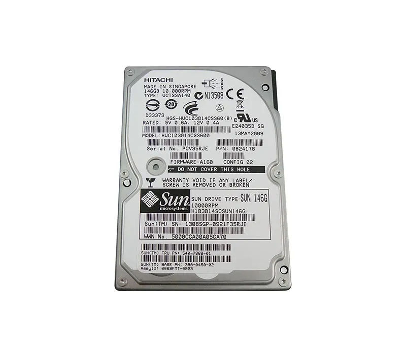 540-7868 - Sun 146GB 10000RPM SAS 3Gb/s 2.5-in Hard Drive
