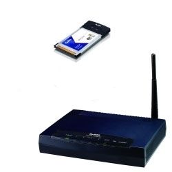 Zyxel 802.11g Wireless ADSL 2+ 4-port Gateway Laptop Card Bundle wireless router