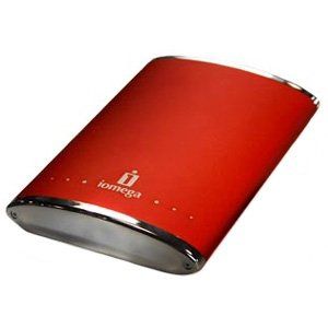 Iomega eGo 320GB Portable external hard drive 5400 RPM 2.5" USB 2.0 Red