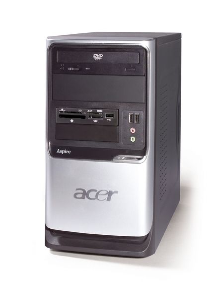 Acer Aspire T180 AMD Athlon 3800+ 1 GB DDR2-SDRAM 320 GB NVIDIA GeForce 7300 SE Windows XP Media Center Edition 2005 Tower PC