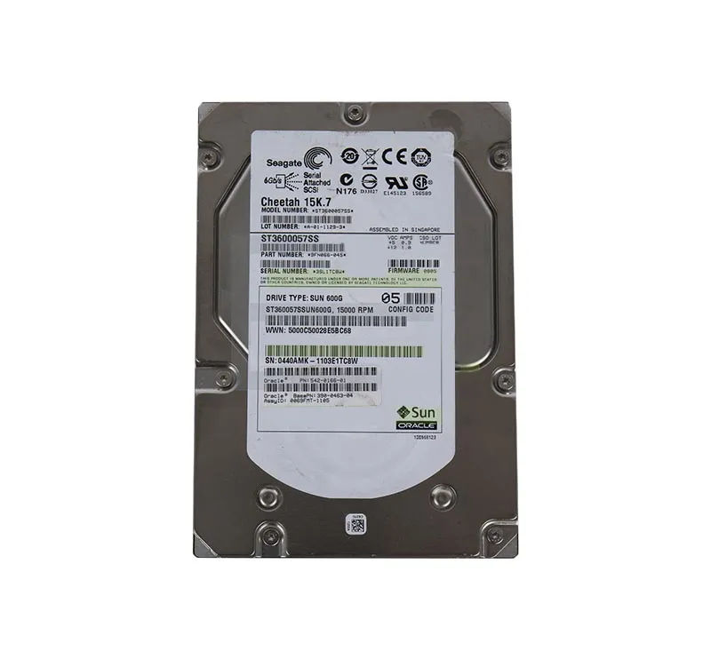 542-0166 - Sun 600GB 15000RPM SAS 6Gb/s Hot Swap 3.5-in HDD