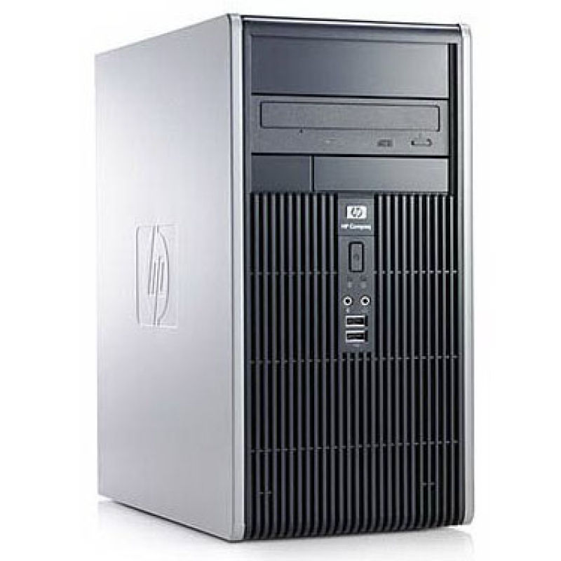 HP Compaq dc5700 Intel® Core™2 Duo E6300 0.512 GB DDR2-SDRAM 80 GB HDD Windows XP Professional Tower PC Black, Silver