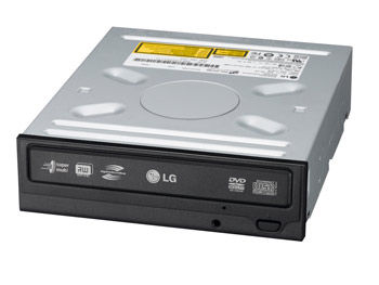 LG LightScribe Super Multi DVD Re-writer, Black bulk optical disc drive Internal