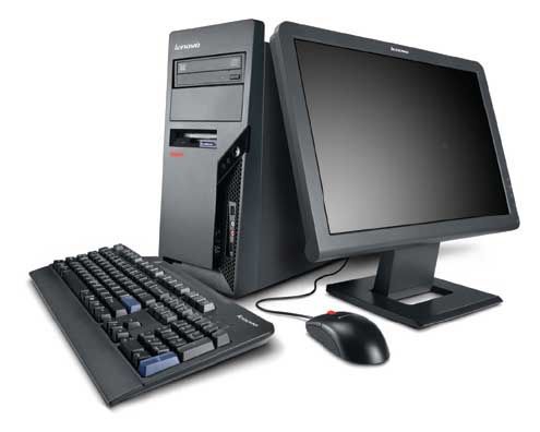 Lenovo ThinkCentre M57e Intel® Celeron® 430 1 GB DDR2-SDRAM 160 GB Intel® GMA 3100 Windows Vista Business Tower PC Black