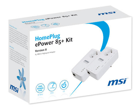 MSI ePower 85+ Kit Ethernet 85 Mbit/s