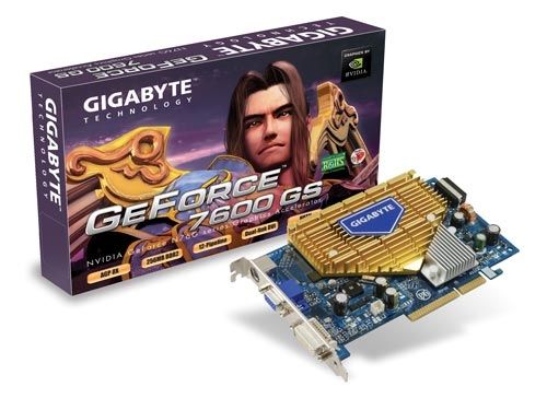 GIGABYTE GeForce 7600 GS 256MB Heatsink AGP GDDR2