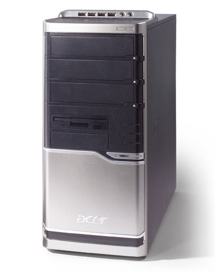 Acer Veriton 7800 Intel® Pentium® 4 630 0.5 GB DDR2-SDRAM 80 GB Intel® GMA 950 Windows XP Professional Tower PC