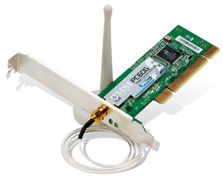 MSI PC60G network card Internal WLAN 54 Mbit/s
